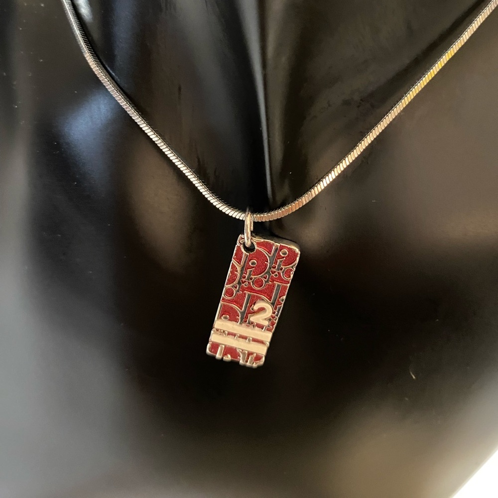 CHRISTIAN DIOR Enamel Trotter #2 Necklace